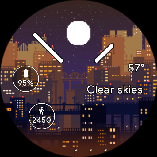 Horizon Pixel City Watch Face Latest Version for Android